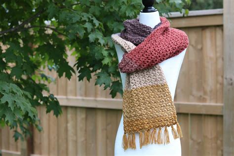 Acorn Scarf Crochet Pattern Rich Textures Crochet