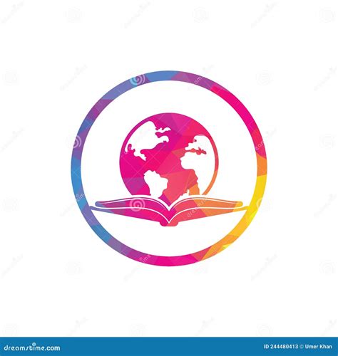 Book Education Logo Icon Vector. Education Globe Logo Stock Vector