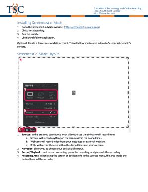 Fillable Online Installing Screencast O Matic Fax Email Print Pdffiller