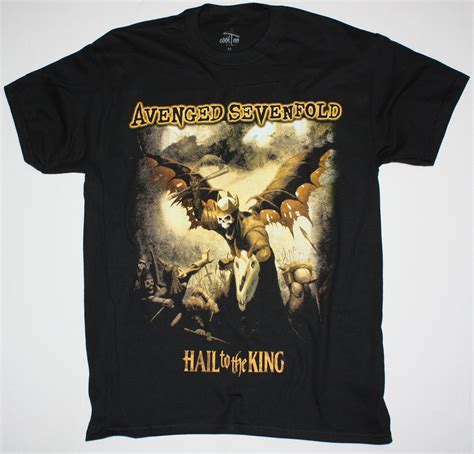 Avenged Sevenfold Hail To The King Metalcore Heavy Metal New Black T