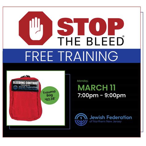 Stop The Bleed Training March 2024 Jewish Federation Of Northern New