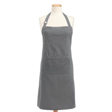 Dii Modern Style 100 Percent Cotton Chino Chef Apron In Gray