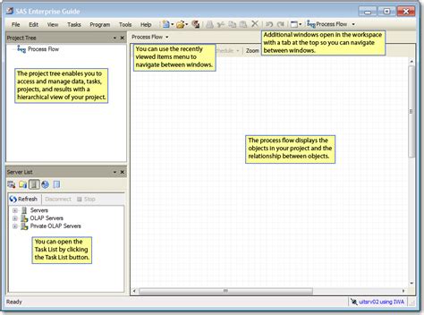 Sas Enterprise Guide Workspace