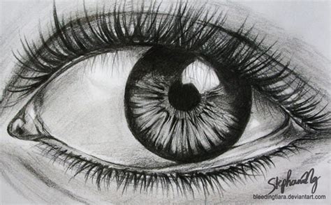 eye pencil sketch drawing