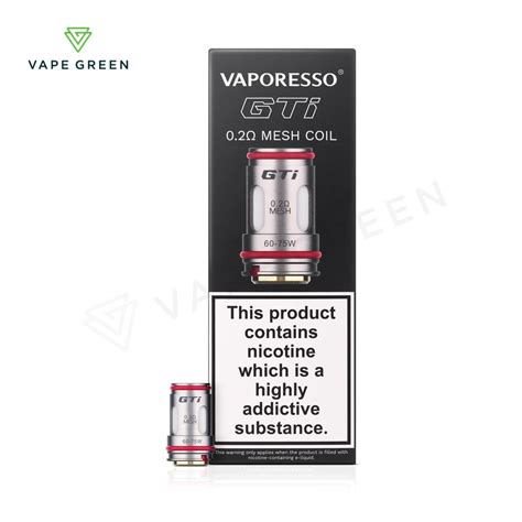 Vaporesso GTi Replacement Coils FREE UK Delivery Vape Green