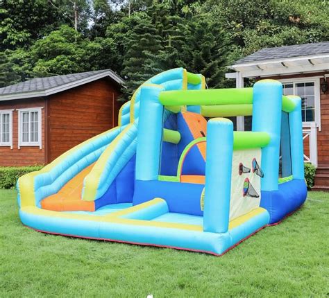 Blue Bouncy Castle Jumping Castle With Slide 73003