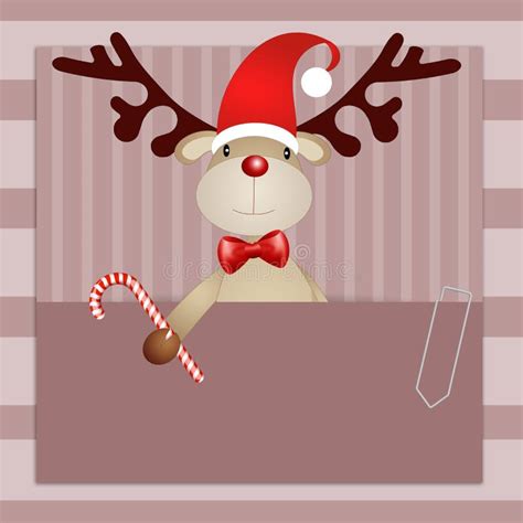 Funny Reindeer For Christmas Stock Illustration Illustration Of Merry