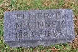 Elmer E McKinney 1883 1885 Mémorial Find a Grave