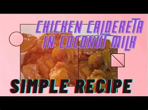 HOW TO COOK Chicken Caldereta in coconut milk - YouTube