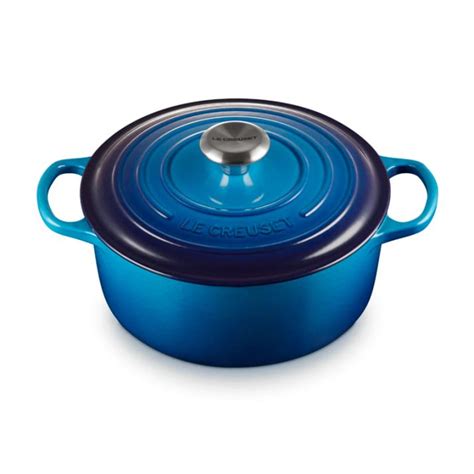 Cocotte Evolution Redonda Cm Azul Azure Le Creuset