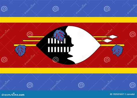 Eswatini Vector Country Map Outline Cartoondealer