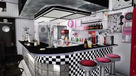 Sims 4 50s Diner Cc