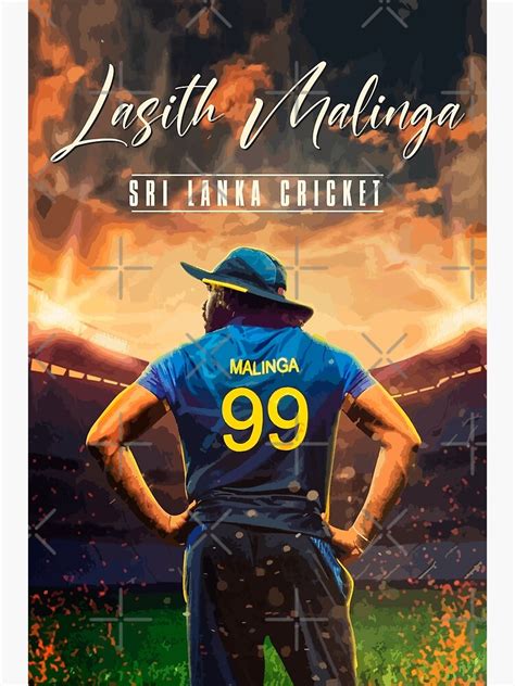 "Lasith Malinga" Poster for Sale by ceyloneye | Redbubble