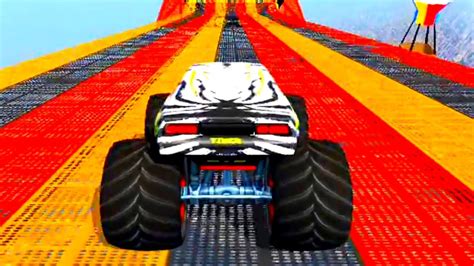 Monster Truck Mega Ramp Extreme Stunts Gt Racing Impossible Car Game