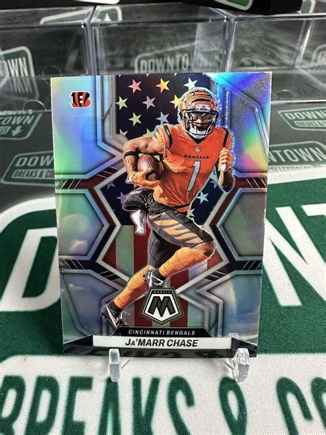 Panini Mosaic Jamarr Chase National Pride Red Mosaic Bengals Ebay