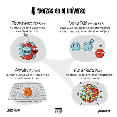 4 Fuerzas En El Universo Mola Saber Ciencia Y Conocimiento Fisica