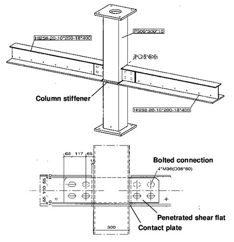 Steel Beam To Concrete Column Moment Connection - The Best Picture Of Beam