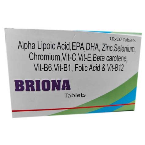 Alpha Lipoic Acid Epa Dha Zinc Selenium Chromium Vit C Folic Acid Vit