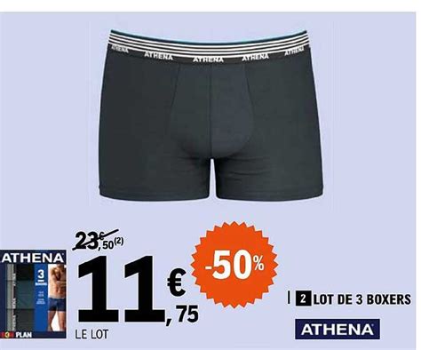 Promo Lot De Boxers Athena Chez E Leclerc Icatalogue Fr