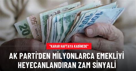 AK Parti den Milyonlarca emekliyi heyecanlandıran zam sinyali İşte