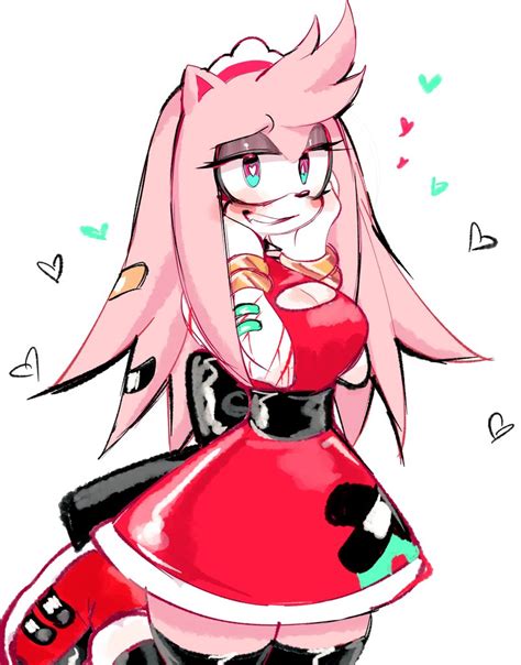 Rule 34 Alternate Breast Size Alternate Costume Alternate Hairstyle Amy Rose Anthro Bandage