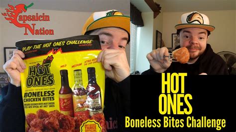 Hot Ones Boneless Chicken Bites Challenge Youtube