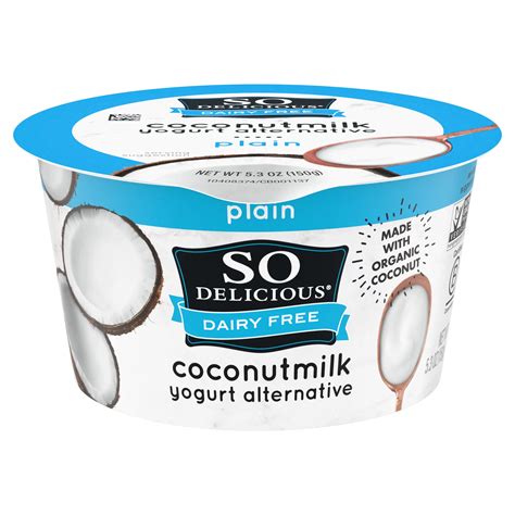 So Delicious Coconut Milk Vegan Plain Yogurt Alternative - Shop Yogurt ...