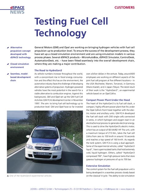 Testing Fuel Cell Technology