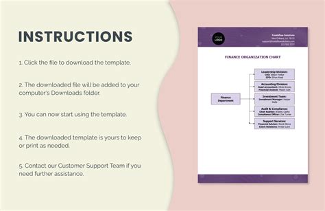 Finance Organization Chart Template in Word - Download | Template.net