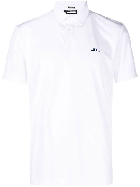 J Lindeberg Logo Print Polo Shirt Farfetch