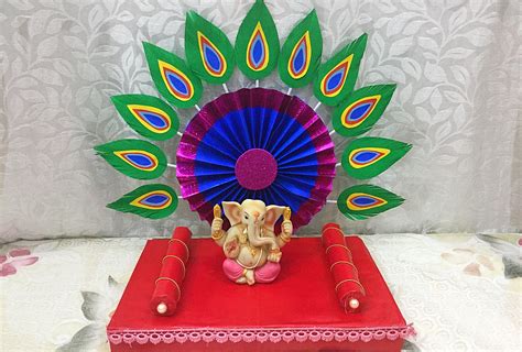 Ganpati Makhar Ganesh Puja Decorations Ganesh Chaturthi Decoration