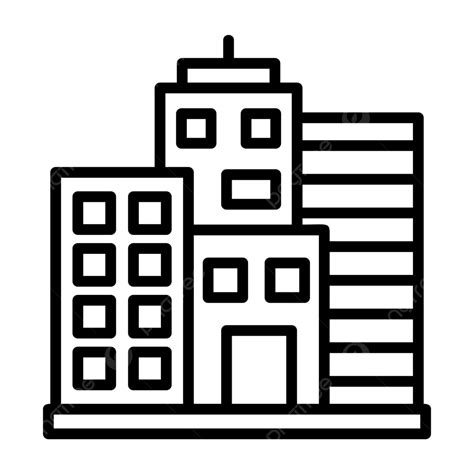 City Line Icon Vector City Icon Architecture Building PNG And Vector