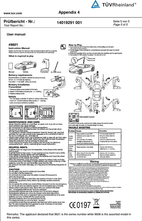 Zaptoys Rx Radio Control Toy Receiver User Manual