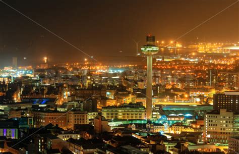 Liverpool skyline rooftop night view – Songquan Photography