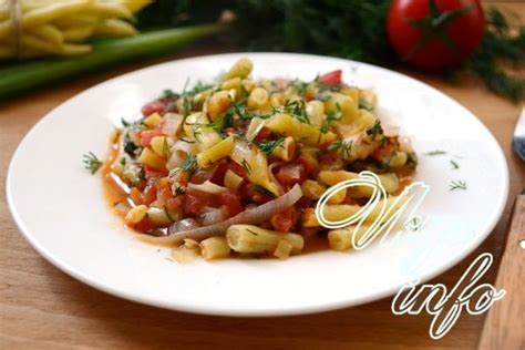 Тушеная спаржевая фасоль рецепт