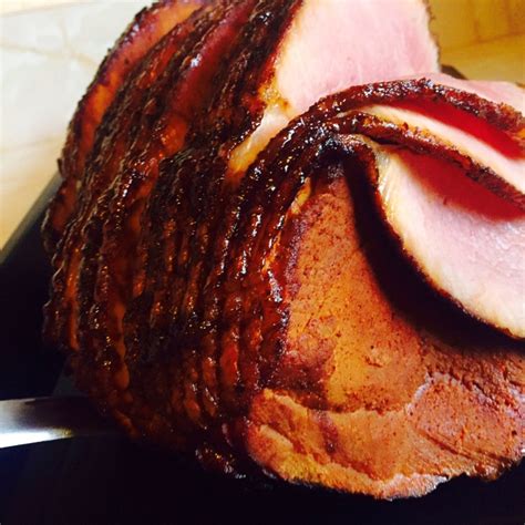 Brown Sugar Glazed Smoked Ham Recipe