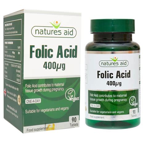 Acid Folic Natures Aid Bổ Sung Acid Folic Pharmartvn