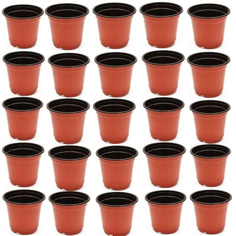 100 Pack Of 2 Inch Square Plastic Flower Pots With Labels For Starting Seedlings Or Succulents