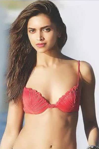 Deepika Padukone Looks Sizzling In This Red Bra Swimwear Bikini