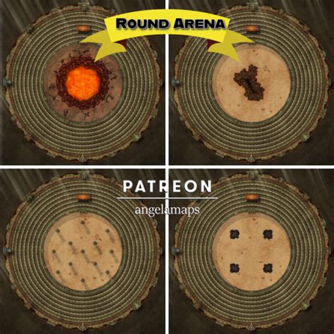 Round Arena Angela Maps Free Static And Animated Battle Maps For