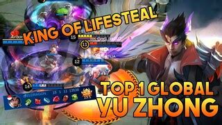 30 Kills Yu Zhong Revamp Best Build And Emblem Build Top 1 Global