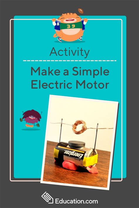 How To Make A Simple Electric Motor Science Project Science Projects