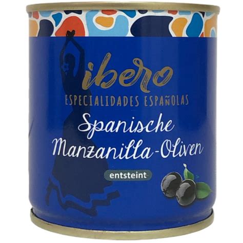 Ibero Spanische Schwarze Manzanilla Oliven Entsteint Er Pack X G