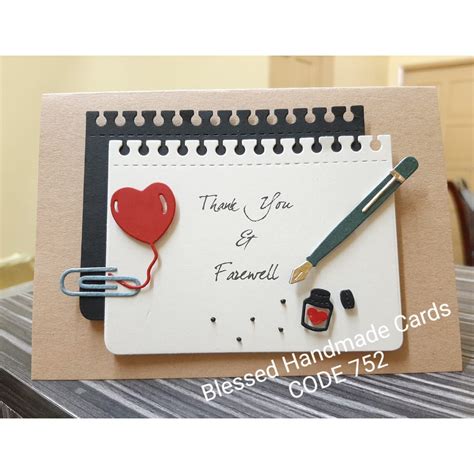 Handmade cards - Farewell / Good bye / Thank you Card (A6 size- folded card) | Shopee Malaysia