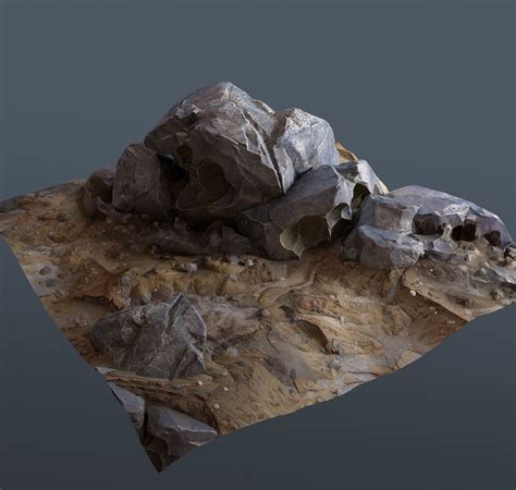 Artstation Rock Terrain Sculpting Tutorial Renders Tyler Smith