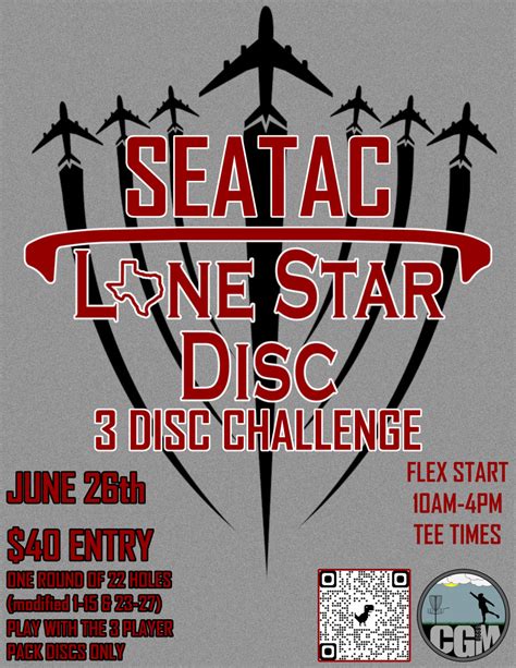 Lone Star 3 Disc Challenge At SeaTac 2022 Chuck Mintz Disc Golf