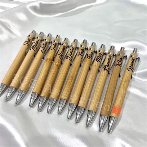 Personalized Bamboo Ballpen Wooden With Name Lazada Ph