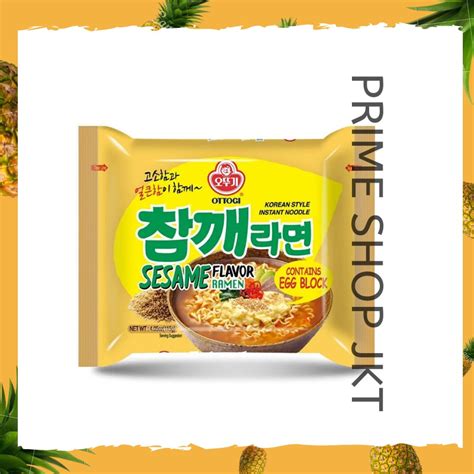 Jual Korean Ottogi Sesame Ramen Egg Noodle Ramen Mie Instan Rasa