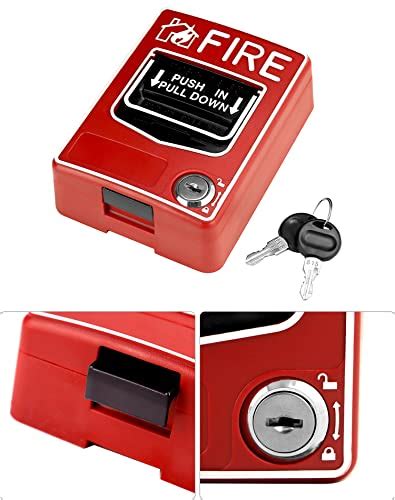 Qwork Wired Emergency Fire Alarm Station Dual Action Manual Call Point