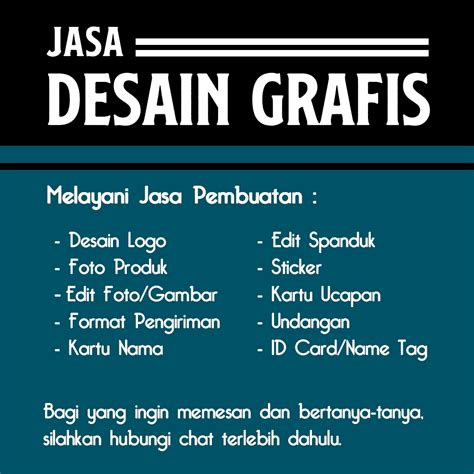 Contoh Poster Jasa Desain 57 Koleksi Gambar